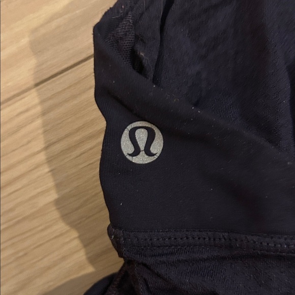 lululemon athletica dark purple open back workout top - Picture 3 of 3
